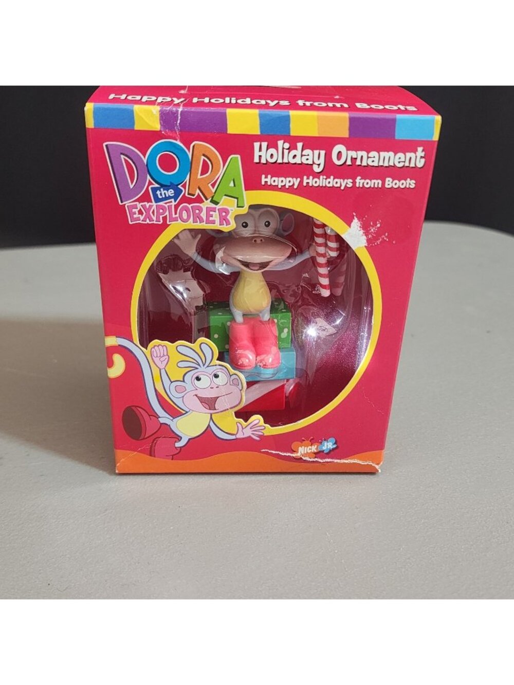 Dora The Explorer "Happy Holidays From Boots" Nick Jr Christmas Ornament New In
